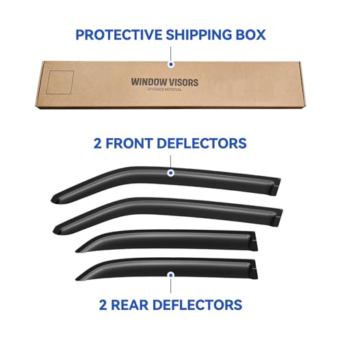 Window Visors Rain Guards for 2005 (2005-2010 Chrysler 300)