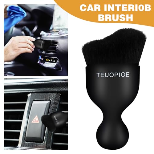 Car Detailing Brush for Interior Dusting and Air Vents (black)