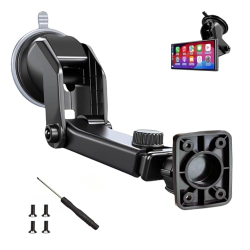 Carplay Mount with Scrwes Flexible Suction Cup Bracket for 7" (Screws Bracket)