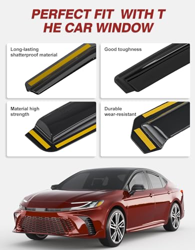 in Channel Window Visors Rain Guards for Toyota Camry 2025 2026 (Fit for Toyota Camry 2025 2026)