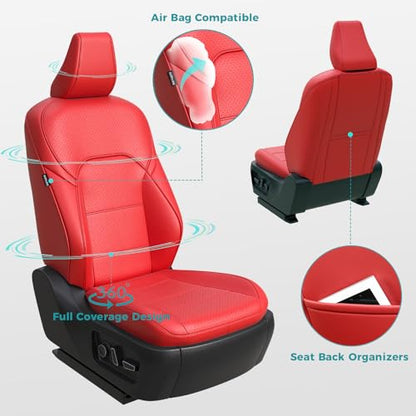 Custom Seat Covers for Camry 2025 2026 Hybrid (Red / 2025-2026 Camry LE SE)