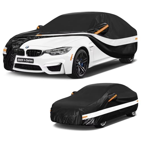 10 Layers Car Cover Custom Fit for BMW 4Series (Black Gray / Custom Fit for BMW 4-Series)