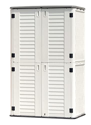 Outdoor Storage Shed Waterproof (Creamy-white-01A)