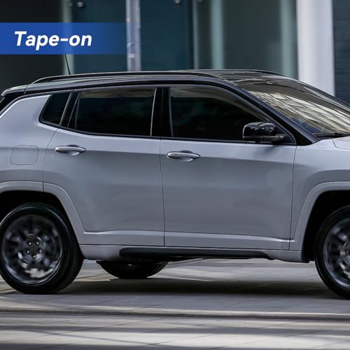 Window Visors Rain Guards for 2017 (2017-2026 Jeep Compass)