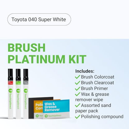 Car Paint Touch Up Brush Kit (Brush - Platinum Kit / Super White)