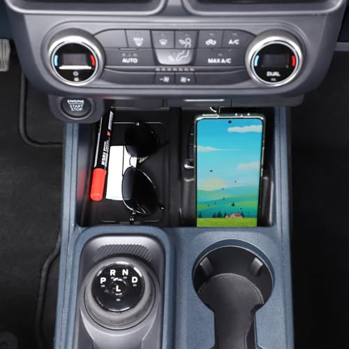 Center Console Shifter Storage Tray for Ford Maverick 2022 (Black)