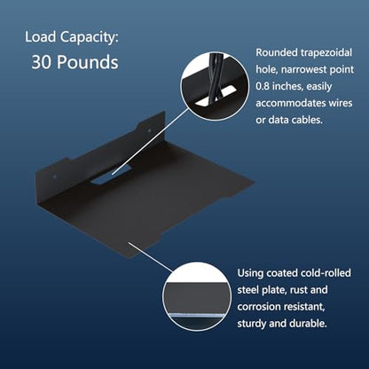 Floating Metal Wall Mount Shelf (9.06" x 6.69")