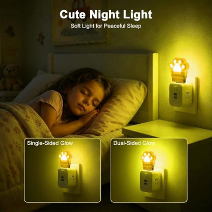 2 Pcs Mini Car USB Night Light
