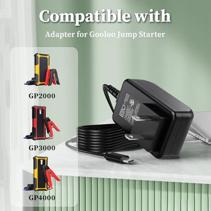 5V Type C Charger for Gooloo GP2000 GP3000 GP4000 Portable Car Jump Starter