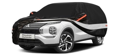 10 Layers SUV Car Cover Custom Fit for Mitsubishi Outlander (Black Gray / Custom Fit for Mitsubishi Outlander)
