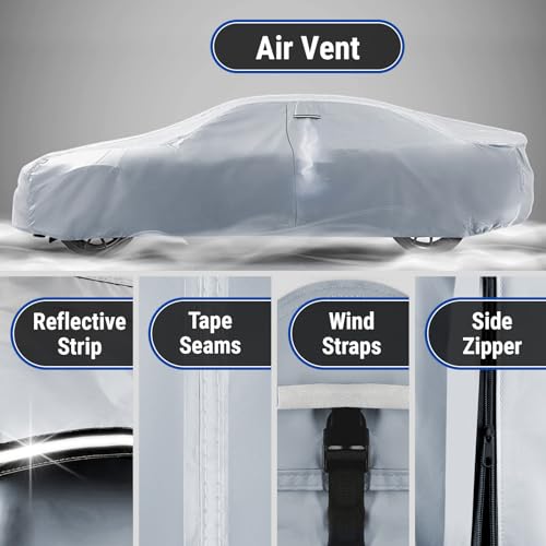 Car Cover All Weather for 1980 (90. Rolls-Royce Silver Spur 1980-1988 / Sky Gray)