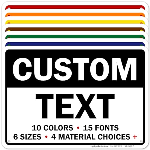 Custom Sign Custom Sign for Business (Header - Horizontal / 7x10 - Aluminum)