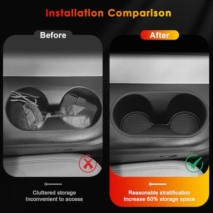 2-Pack) for 2026 Palisade Third-Row Side Cup Holder Insert for 2026 Hyundai Palisade TPE Cupholder Organizer Expander Anti-Spill Drink Holder Accessories