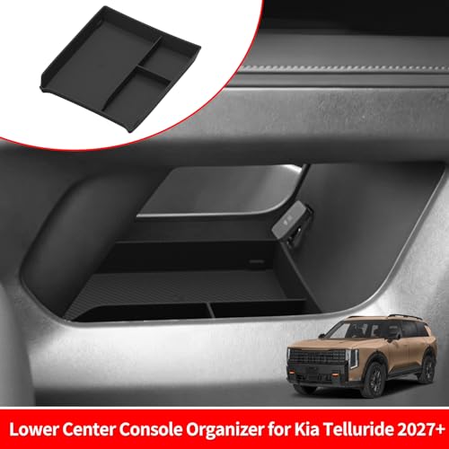 Lower Center Console Organizer for Kia Telluride 2027 (27Telluride Lower C-Tray)