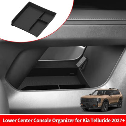 Lower Center Console Organizer for Kia Telluride 2027 (27Telluride Lower C-Tray)
