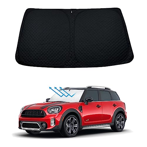 Windshield Sun Shade Compatible with Mini Cooper F55 2015 (for mini cooper F55 2015-2024 - 5 Layer-1)