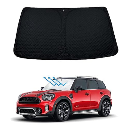 Windshield Sun Shade Compatible with Mini Cooper F55 2015 (for mini cooper F55 2015-2024 - 5 Layer-1)