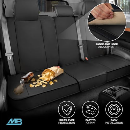 Curated Slate Ridge Napa Leather Seat Covers for Cars & SUVs (Slate Ridge – Set / Full Set)