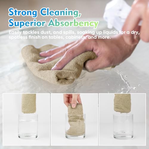 Brown Microfiber Cleaning Cloth 12 Pack (Brown / 12.5 x 12.5 Inch)