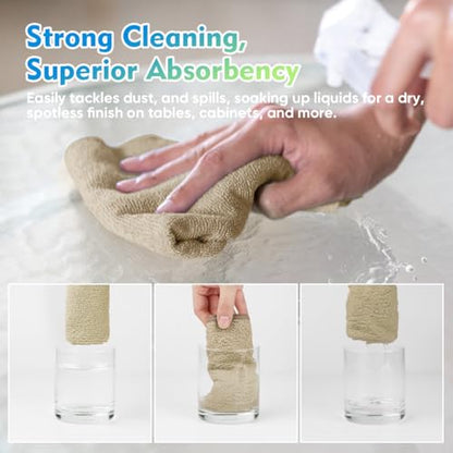 Brown Microfiber Cleaning Cloth 12 Pack (Brown / 12.5 x 12.5 Inch)