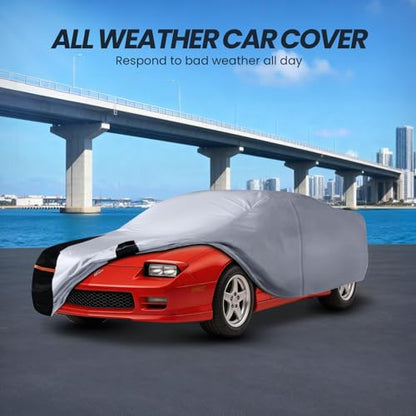 Multi Layer Car Cover Custom Fit for Pontiac Firebird (W.Custom Fit Honda Odyssey / White Car Cover)