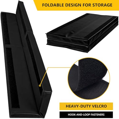 Wall Corner Guards & Edge Protector (6FT TALL 6in SIDES / Black)