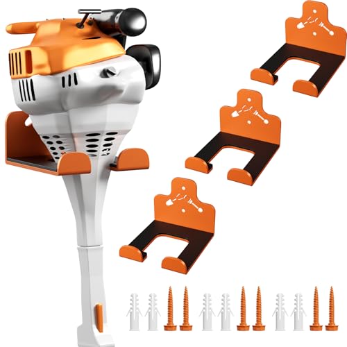 Garage Storage Trimmer Rack (Orange 3 Packs)