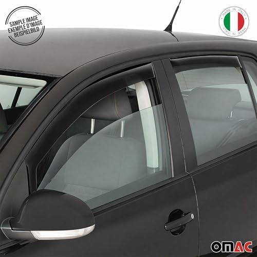 Window Visor Vent Rain Deflector for Hyundai Tucson 2016 (Tucson 2016-2021 / Wind Deflector / In-Channel)