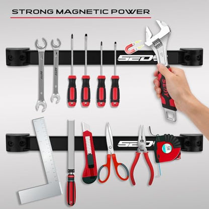 Magnetic Tool Holder Storage Organizer (7-Piece Magnetic Tool Strips)