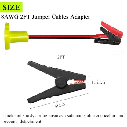 Jumper Cables Adapter Compatible with Ryo.bi 18V Batteries 8AWG 2FT (2FT)