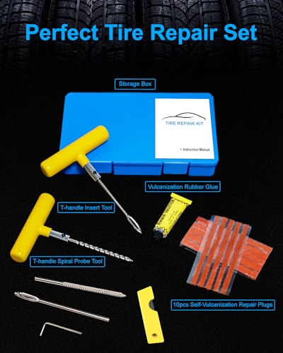 Tire Repair Kit with Plugs (Boxed Type - 19 PCs)