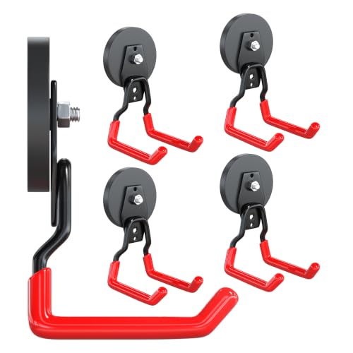 Heavy Duty Magnetic Hooks (2.6"x4-ZSU / Red)