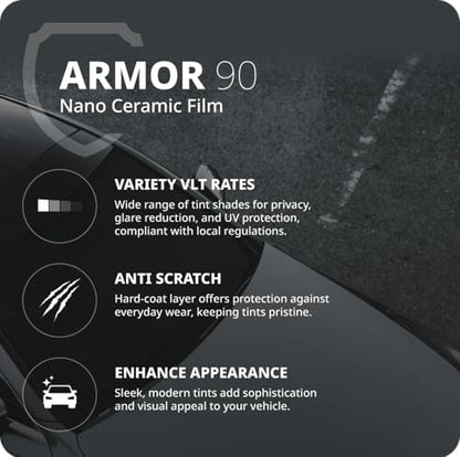 Nano Ceramic Window Tint Film for Cars (15% Vlt / 20inx100ft)