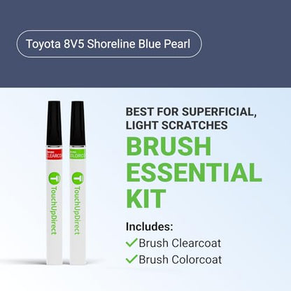 Car Paint Touch Up Brush Kit (Brush - Essential Kit / Shoreline Blue Pearl)