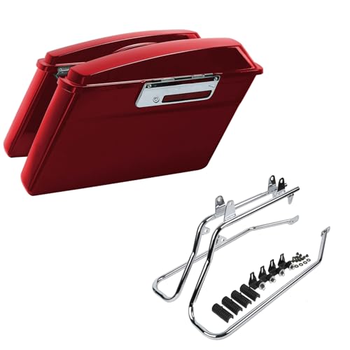 Motorcycle Saddle Bags W (Red)