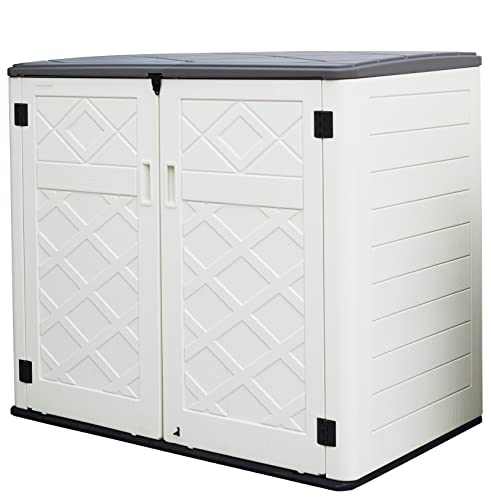 Large Horizontal Storage Sheds (White)