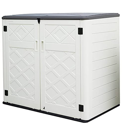 Large Horizontal Storage Sheds (White)
