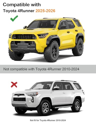 in Channel Window Visors Rain Guards for Toyota 4Runner 2025 2026 (Fit for 2025-2026 Toyota 4Runner)