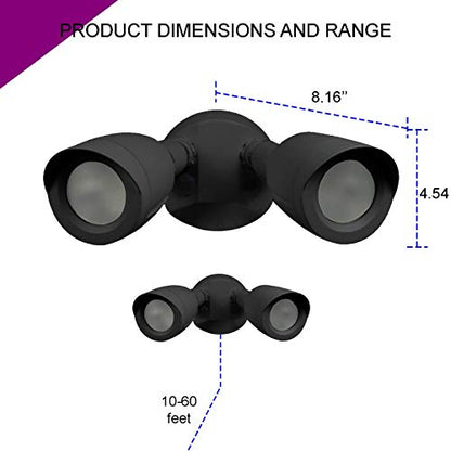 Flood Lights Outdoor (Black / 4000K)