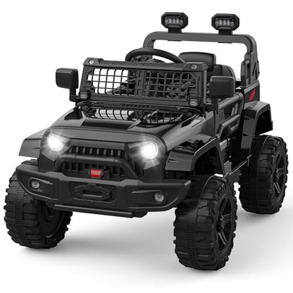 12V Kids Electric Ride On Truck Car w (Black)