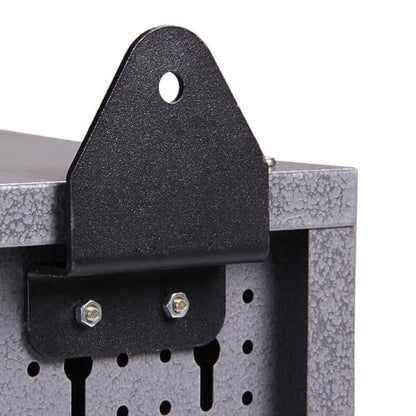 Metal Wall Mounted Tool Cabinet with Lockable Doors