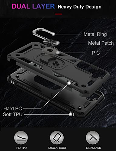 for Galaxy S22 Plus Case (Galaxy S22 Plus (Medium 6.6") / Black)