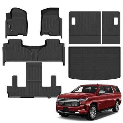Floor Mats for 2021 (2 For Suburban/Yukon XL 7 seat 2021-2026)