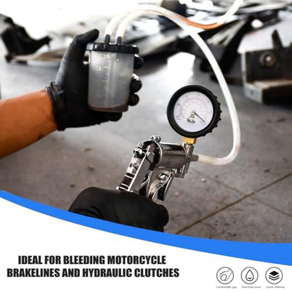 Hand Vacuum Pump Brake Bleeder Kit (Silver)