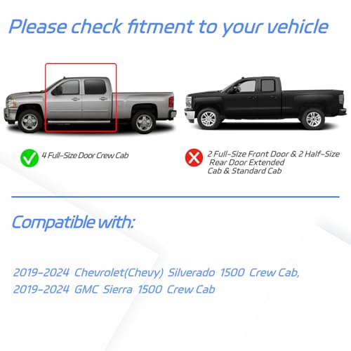 in Channel Window Rain Guards for 2019 (For 19-25 Silverado/Sierra 1500)