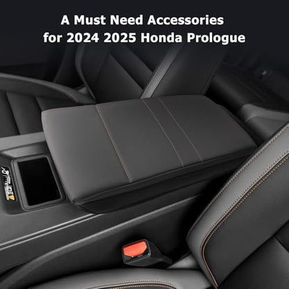 2024 2025 Prologue Center Console Cover Compatible with 2024 2025 Honda Prologue Accessories 2025 Prologue EX (2024 2025 Prologue Thick Black)