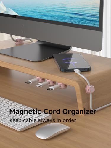 Magnetic Cable Clips (9-PCS Purple)