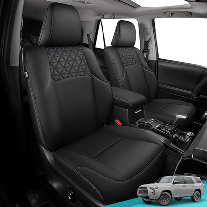 Seat Covers for Toyota 4Runner 2011 (2011-2024 3-ROW,7 seats MODEL ONLY / BLACK)