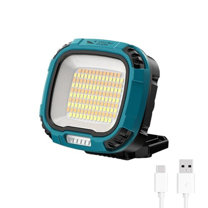 Portable Work Light with Magnetic 7500 mAh Rechargeable (Blue)