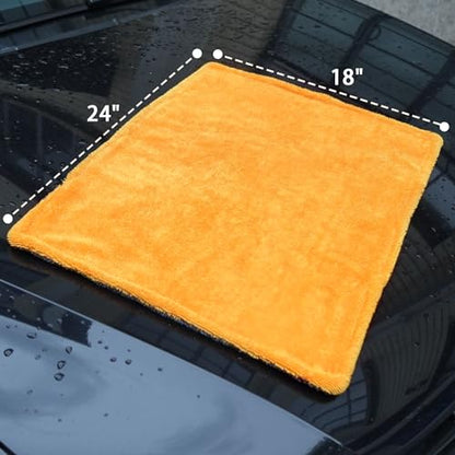 1000GSM Car Drying Towel (Yellow / 18"*24")